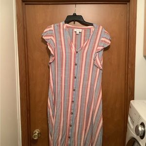 Elle woman’s dress multi stripe color